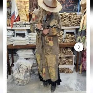 A Rare Bird NWT Flyaway Duster Patchwork One Size